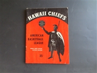 1961-62 Hawaii Chiefs ABL Basketball Program  Very Rare in any condition as the team did not last a season!