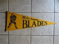 1960s Los Angeles Blades WHA Hockey Pennant 30" across