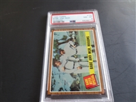 1962 Topps Babe Ruth and Manager Huggins PSA 8 NMT-MT Baseball Card #137