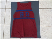 1920s Basketball Reversible Wool Jersey for TWO Teams with Spalding Cloth Label  WOW!